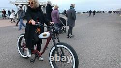 Retro Beach Cruiser, E bike, electric bicycle. High spec. High torque. Big wheel