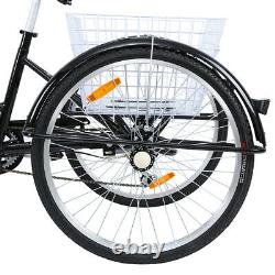 Ridgeyard 26 Inch Aluminium Trike Adult Tricycle 26? SHIMANO 7Speed Bicycle Bike