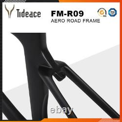 Road Racing Carbon Fiber 700C Bicycle Frames Aero 49/52/54/56/58cm Bike Frameset