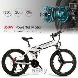 SAMEBIKE 26Inch Folding Electric Bike Bicycle E-Bike 48V 350W 10AH 21 Speed E6C3