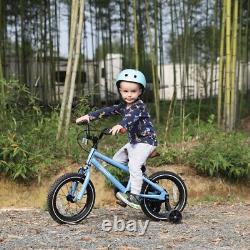 STITCH Kids Bike 14 Inch Children Bicycle for 3-9 Years with stabilizers Blue