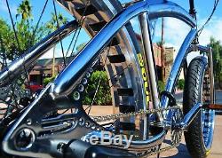 Soul Beach Cruiser UK Fat Tyre Raw Polished Stomper American Big Bicycle Bike