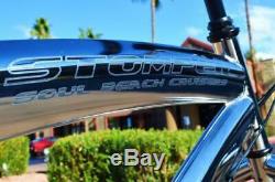 Soul Beach Cruiser UK Fat Tyre Raw Polished Stomper American Big Bicycle Bike