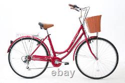 Spring 700c 28'' Wheel Ladies Girls City Dutch Shopper Bicycle Bikes 6 speeds