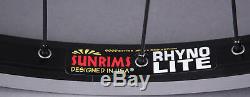 Sun Rhyno Lite 26 Mountain Bike Wheelset Shimano Deore Disc Hubs & rim Brake