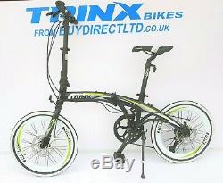 TRINX Folding bike 20 inch wheels 7 speed shimano gears disc brakes carry bag