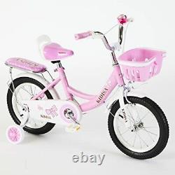 T Children's Girls Bike Bicycle With Removable Stabilisers 12 14 16 Inch
