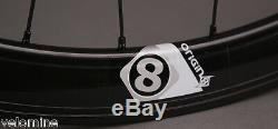 Track Bike Fixed Gear 42mm Deep Black Aero Wheelset Formula hub DT Swiss Spokes