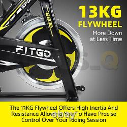 UK BLUETOOTH Sports Exercise Bike Cycle Indoor Training 13KG Spinning Flywheel