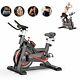 Uk Black Heavy Duty Exercise Spinning Bike Home & Gym Bicycle Cycling Cardio