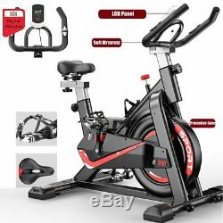 UK Black Heavy Duty Exercise Spinning Bike Home & Gym Bicycle Cycling Cardio