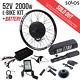 Uk Stock 52v 2000w E-bike Rear Conversion Kit + (52v Battery 17ah) 27.5