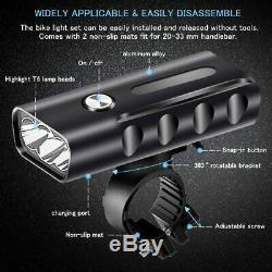 USB Rechargeable Bike Bicycle Cycle Front LED Lights Set