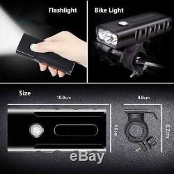 USB Rechargeable Bike Bicycle Cycle Front LED Lights Set