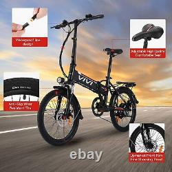 VIVI EBike Electric Bicycle Folding Bike 250W 20 Professional Commuter BLACK