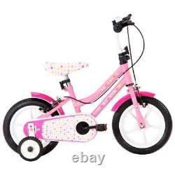 VidaXL Kids Bike 12 inch White and Pink