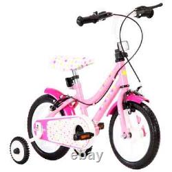 VidaXL Kids Bike 12 inch White and Pink