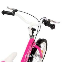 VidaXL Kids Bike 14 inch Black and Pink