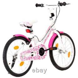 VidaXL Kids Bike 18 inch Pink and White