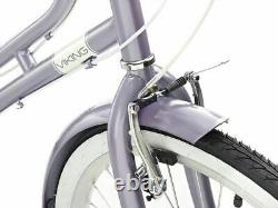 Viking Paloma Ladies Bike Heritage Bicycle 26 Wheel Shimano Cycle Met Lavender