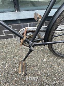 Vintage Roelewiel Bicycle Black Needs Some Work