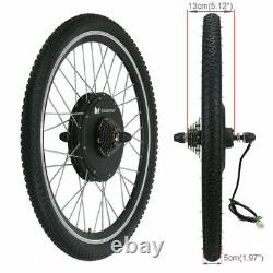 Voilamart Electric Bicycle Conversion Kit 1000W E bike Motor 26 Rear Wheel LCD