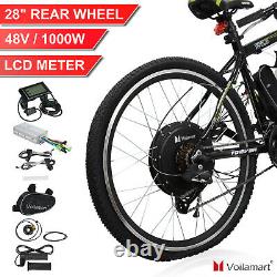 Voliamart 281000W Rear Electric Bicycle Conversion Kit Bike Wheel With LCD Meter