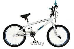 XN-13-20 Kids Freestyle BMX Bike Boys Unisex 20 Wheel Junior Bicycle White