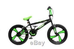 XN-5-20 BMX Bike Mens Boys Freestyle BMX 20 MAG Wheel Gyro Black Green Adult