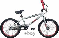 XN-8-20 BMX Bike Mens Boys Freestyle BMX 20 Wheel 25-9t Gearing Silver Red