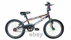 XN Neo-9 Spoked Freestyle BMX Junior Stunt Bike, 360 Gyro 20 Wheels Neo Chrome